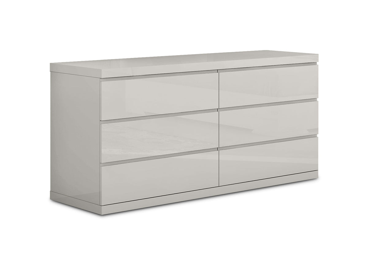 Ambrossi Light Gray Modern Bedroom Sets