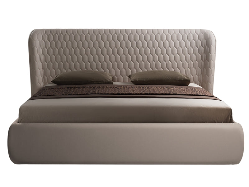 Agora Taupe Storage Contemporary Bed