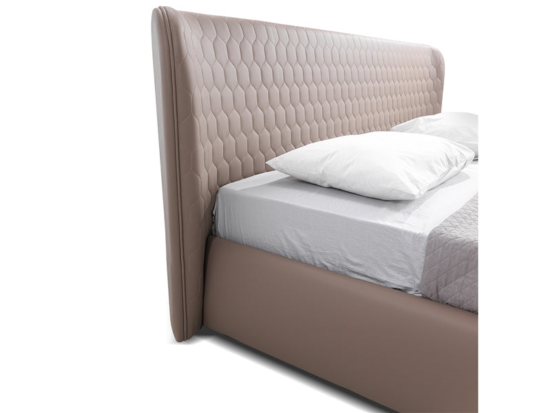 Agora Taupe Storage Contemporary Bed